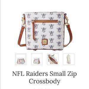 Brand new (no tags) Dooney and Burke Las Vegas Raiders crossbody handbag